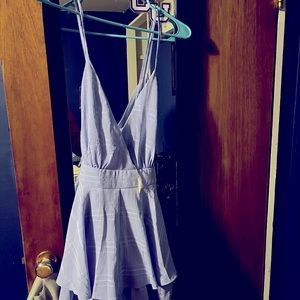 Lavender Romper shorts/spaghetti straps